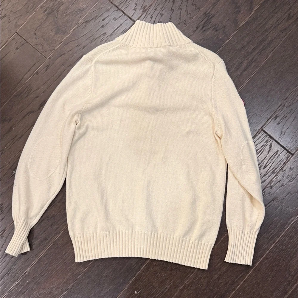 Cream Amundsen BNWT Half-Zip Knit Sweater with Ribbed Collar - Picture 10 of 13